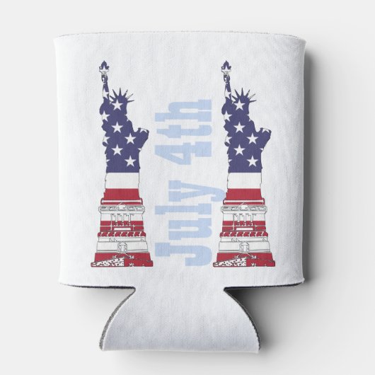 Freiheitsstatue, 4. Juli Can Cooler Dosenkühler (Rückseite)