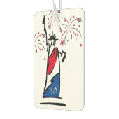 Freiheitsstatue 4. Juli Feuerwerk Autolufterfrischer (Links)