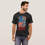 Freiheitsstatue 4. Juli Frauen Männer Amerikanisch T-Shirt (Vorne ganz)