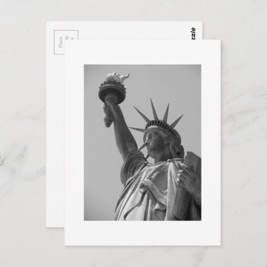 Freiheitsstatue 5 postkarte (Vorne/Hinten)