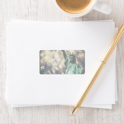 Freiheitsstatue Adressaufkleber (Insitu)