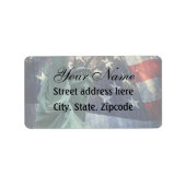 Freiheitsstatue Adressaufkleber (Vorne)