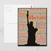 Freiheitsstatue Amerika Postkarte (Vorne/Hinten)