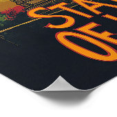 Freiheitsstatue Art Vintage Illustration Poster (Ecke)