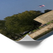 Freiheitsstatue auf der Insel der Freiheit in Neu Poster (Ecke)