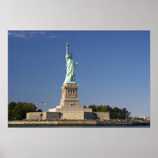 Freiheitsstatue auf der Insel der Freiheit in Neu Poster (Vorne)