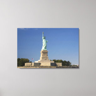 Freiheitsstatue auf der Insel der Freiheit in New  Leinwanddruck