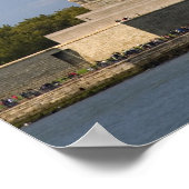 Freiheitsstatue auf der Insel der Freiheit in New  Poster (Ecke)