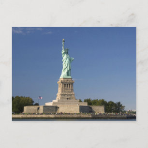 Freiheitsstatue auf Liberty Island in New 2 Postkarte