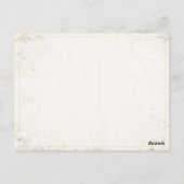 Freiheitsstatue auf Vintager amerikanischer Flagge Postkarte (Rückseite)