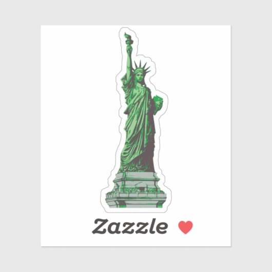 Freiheitsstatue Aufkleber (Blatt)