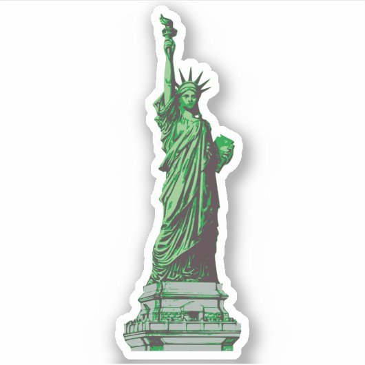 Freiheitsstatue Aufkleber (Vorderseite)