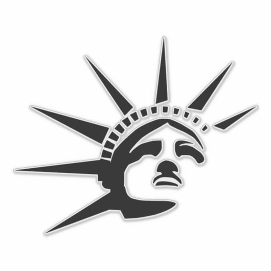 Freiheitsstatue Aufkleber (Vorderseite)