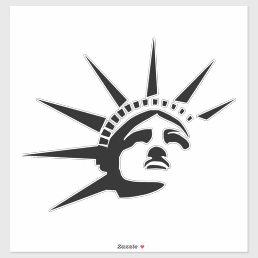 Freiheitsstatue Aufkleber (Blatt)