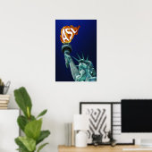 Freiheitsstatue beleuchtet ihre Torche für ASL Poster (Heimbüro)