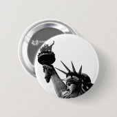 Freiheitsstatue Black & White Button (Vorne & Hinten)