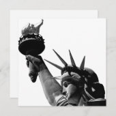 Freiheitsstatue Black & White Feiertagskarte (Vorne/Hinten)