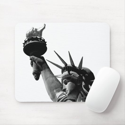 Freiheitsstatue Black & White Mousepad (Mit Mouse)
