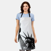 Freiheitsstatue Black & White Schürze (Getragen)