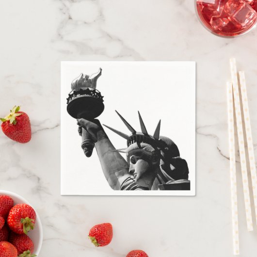 Freiheitsstatue Black & White Serviette (Beispiel)