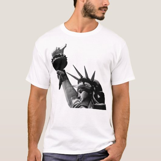 Freiheitsstatue Black & White T-Shirt (Vorderseite)