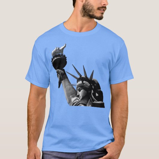 Freiheitsstatue Black & White T-Shirt (Vorderseite)