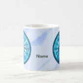 Freiheitsstatue Blau USA Kaffeetasse (Mittel)