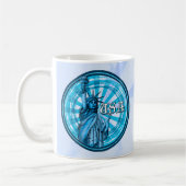Freiheitsstatue Blau USA Kaffeetasse (Links)