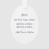 Freiheitsstatue Bling Ornament (Rückseite)