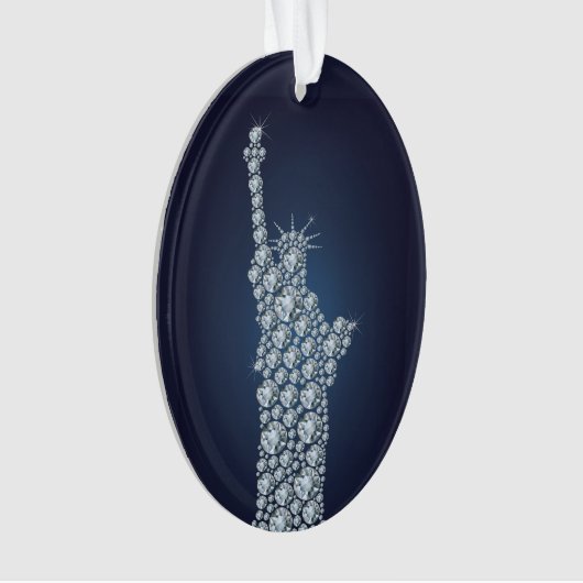 Freiheitsstatue Bling Ornament (Vorderseite)