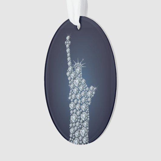 Freiheitsstatue Bling Ornament (Vorderseite)