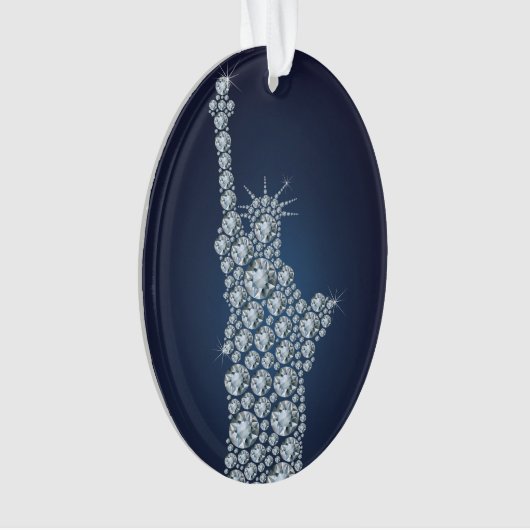 Freiheitsstatue Bling Ornament (Vorderseite)