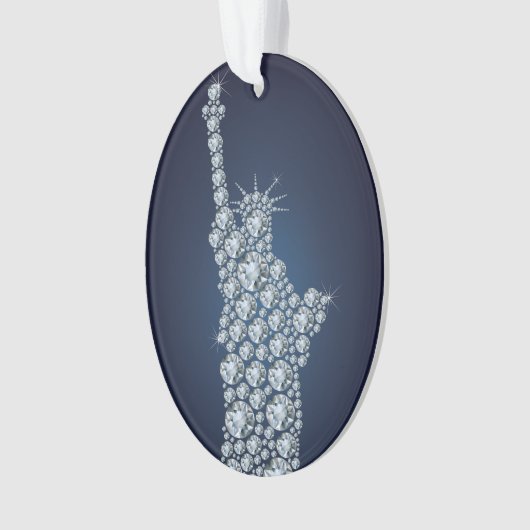 Freiheitsstatue Bling Ornament (Vorderseite)