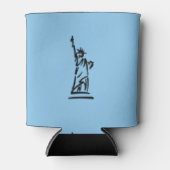Freiheitsstatue Blue Dosenkühler (Vorderseite)