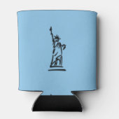 Freiheitsstatue Blue Dosenkühler (Rückseite)
