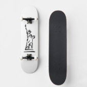 Freiheitsstatue Blue Skateboard (Vorderseite)