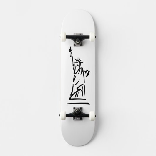 Freiheitsstatue Blue Skateboard (Vorderseite)