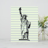 Freiheitsstatue Briefkopf (Stehend Vorderseite)