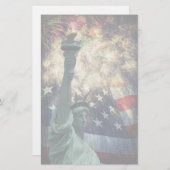 Freiheitsstatue Briefpapier (Vorne/Hinten)