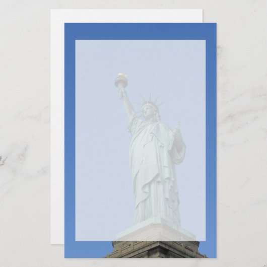 Freiheitsstatue Briefpapier (Vorne/Hinten)