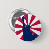 Freiheitsstatue Button (Vorne & Hinten)