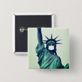 Freiheitsstatue Button (Vorne & Hinten)