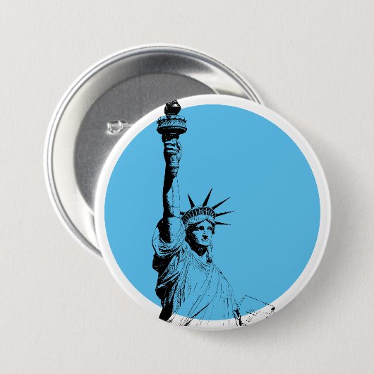 Freiheitsstatue Button (Vorne & Hinten)