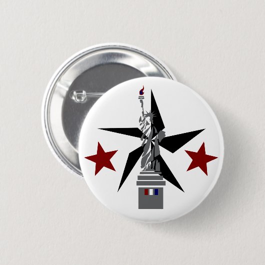 Freiheitsstatue Button (Vorne & Hinten)