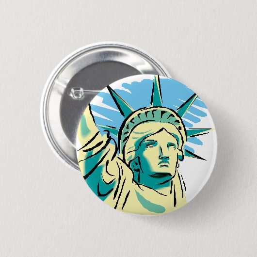 Freiheitsstatue Button (Vorne & Hinten)