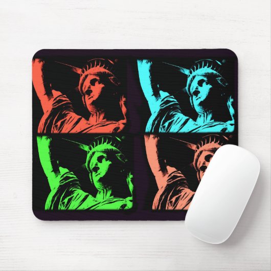 Freiheitsstatue Collage Mousepad (Mit Mouse)