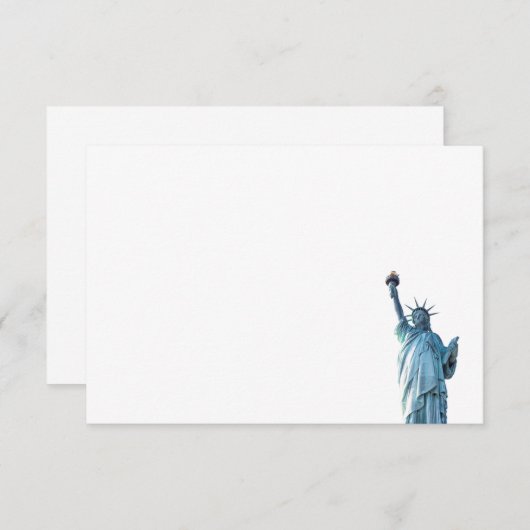 Freiheitsstatue Dankeskarte (Vorne/Hinten)