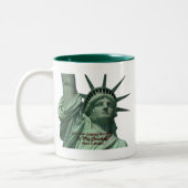 Freiheitsstatue das Schreien Zweifarbige Tasse (Links)