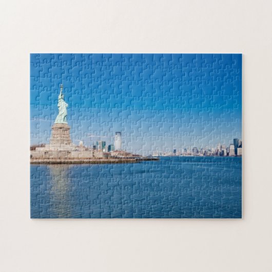 Freiheitsstatue, den Hudson und Manhattan Puzzle (Horizontal)