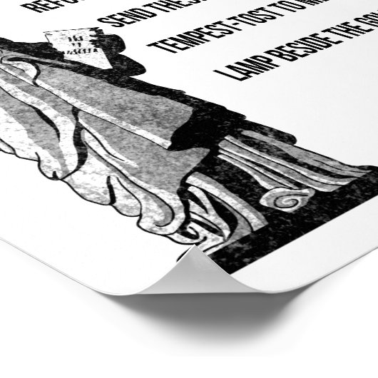 Freiheitsstatue Der neue Koloss Poster (Ecke)